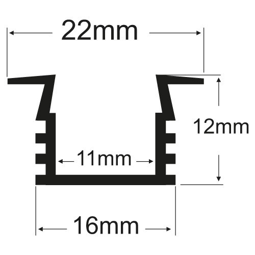 Led Skinner Og Lister K B Bl A Led Alu Lys Skinne Til Loft