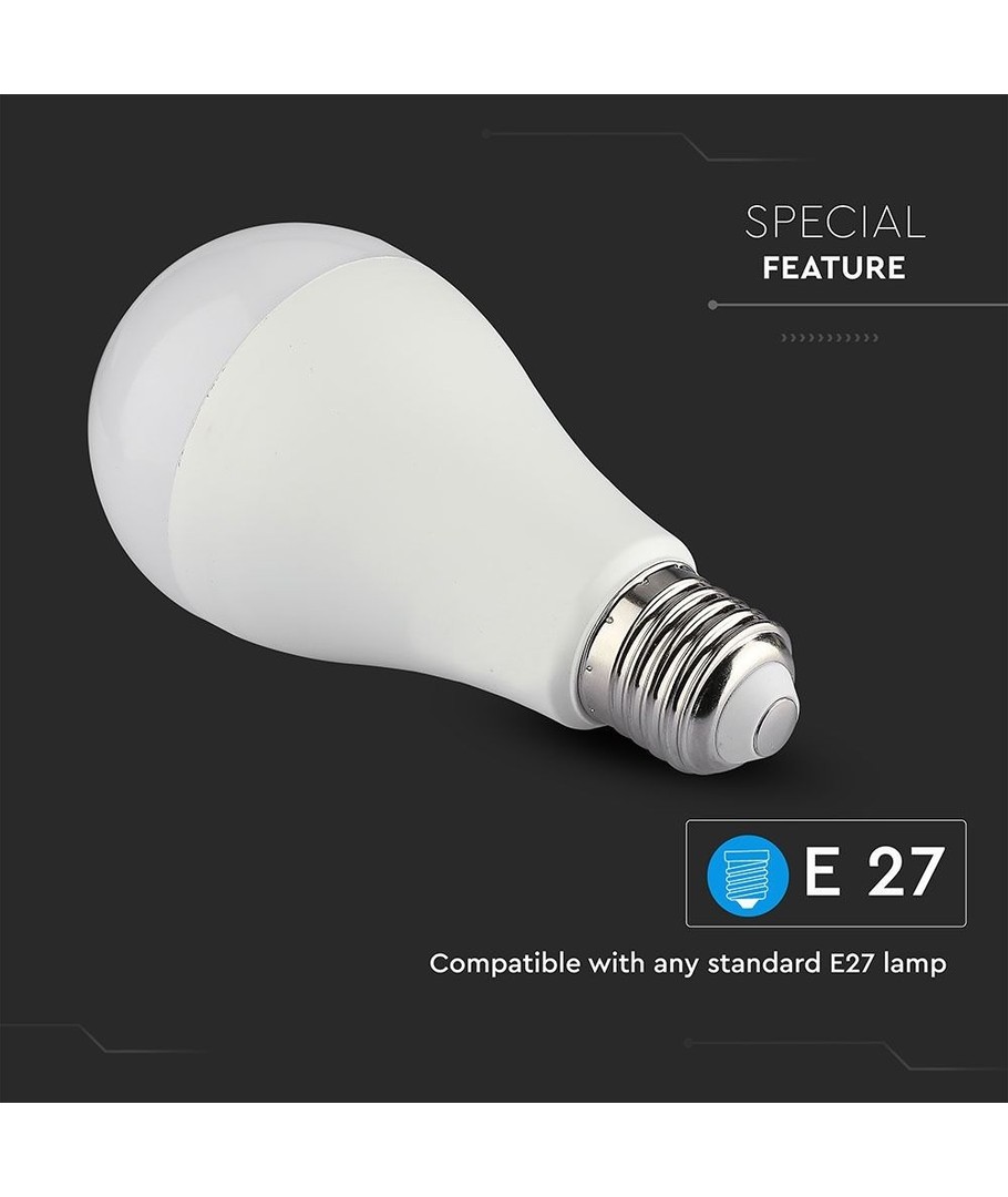 2 Pezzi Lampade Led E27 Wifi Smart A65 15W 1500lm RGB + CCT APP Tuya  Compatible Con Alexa e Google Home