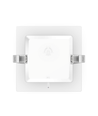 Outlet: LED Downlight Pro, Indbygning Firkantet 9W - Naturlig Hvid 4000K, Mat Hvid, Plastik, 145mm