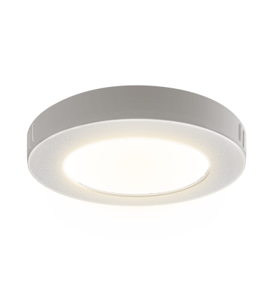 Outlet: LED Downlight Pro Rund 6W - Naturlig Hvid 4000K, Mat Hvid, Plast