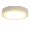 Outlet: LED Downlight Pro, Påbygning Rund 12W - Varm Hvid 3000K, Mat Hvid, Plast