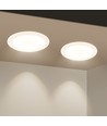 Outlet: LED E6 Bagbelyst Indbygningsspot, 12W, 4000K, Ø145-155mm, Rund - Til Indbygning