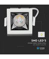 Restsalg: V-Tac 4W LED downlight - Hul: 4,5x4,5 cm, Mål: 5,5x5,5 cm, UGR19, RA90, Samsung LED chip, 230V