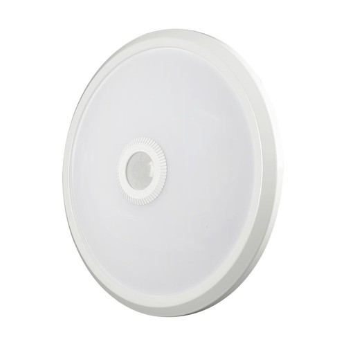 V-Tac 12W LED sensorlampe, CCT - Samsung LED chip, PIR sensor, IP20 indendørs, 230V, inkl. lyskilde