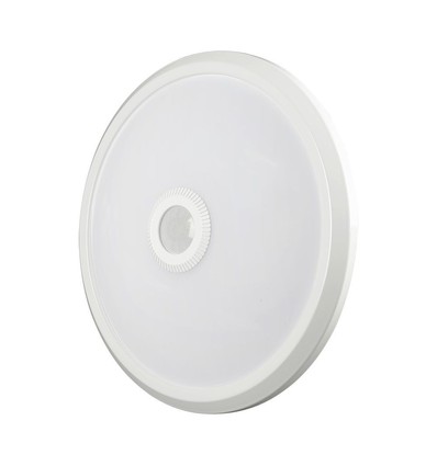 V-Tac 12W LED sensorlampe, CCT - Samsung LED chip, PIR sensor, IP20 indendørs, 230V, inkl. lyskilde