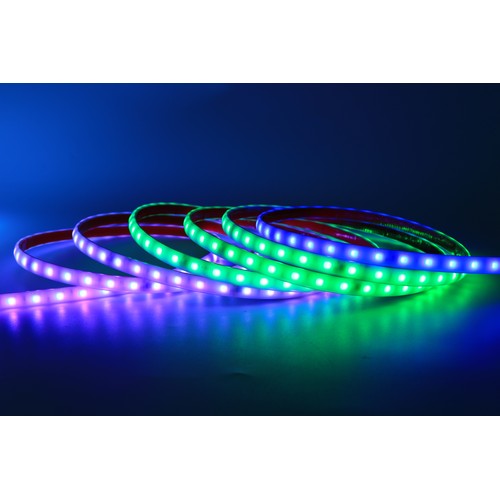 12W/m RGBIC LED strip - 5m, minimum 25 meter IP68, 60 LED pr. meter, 230V