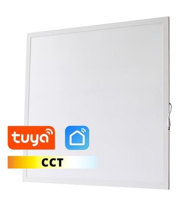 LEDlife 60x60 Wifi CCT Smart Home LED panel - 36W, Tuya/Smart Life, hvid kant