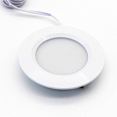 LEDlife Reco68 møbelspot indbygning RA92 - Hul: Ø5,6 cm, Mål: Ø6,8 cm, Mat hvid, 2,5W, 12V DC - Dæmpbar : Dæmpbar, Kulør : Neutral