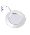 LEDlife Reco68 møbelspot indbygning RA92 - Hul: Ø5,6 cm, Mål: Ø6,8 cm, børstet stål, 2,7W, 12V DC