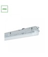 Limea H LED armatur G13 - Vandtæt, 1x150, 250V, IP65, 1600x75x90 mm, Grå, Uden lyskilde