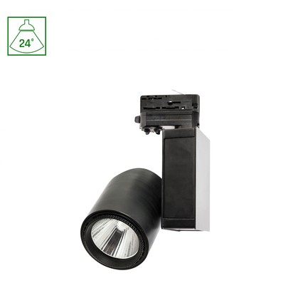 MADARA LED 30W - COB, 230V, 24°, IP20, Varm Hvid, Skinne, Lys, Sort