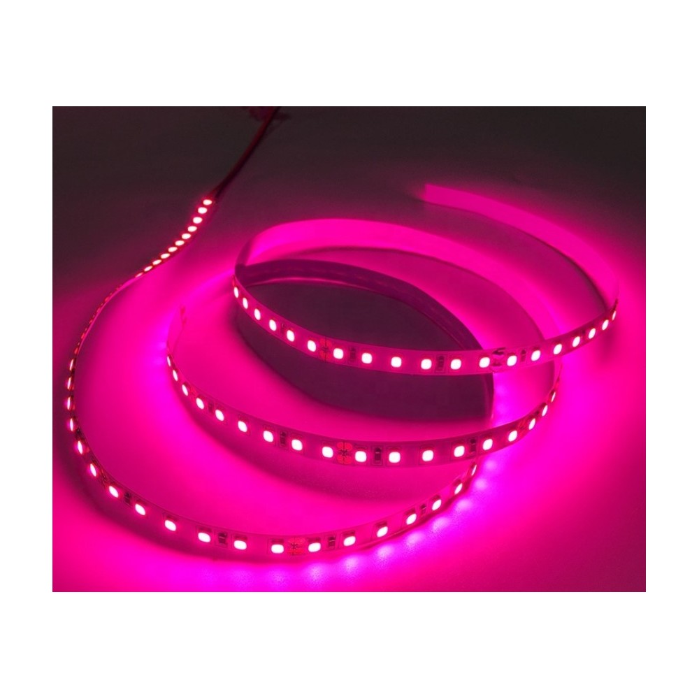 Nær infrarød 730 nm 4,8W/m 12V LED strip - 5m, IP20, 60 LED pr. meter