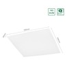 ALGINE Panel bagbelyst 30W - Varm hvid, 230V, 120°, IP20, 600x600x28, hvid