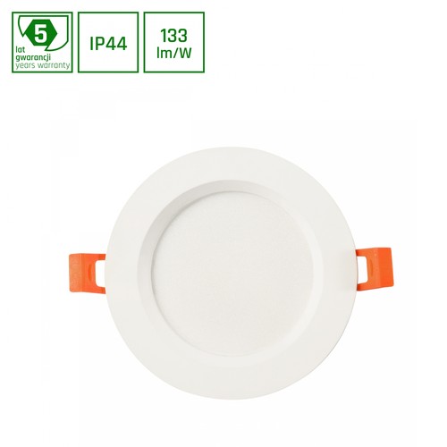 Dure Max Downlight 12W - Neutral hvid, 230V, 110°, IP44, IK06, Ø140x30, Hvid, Rundt