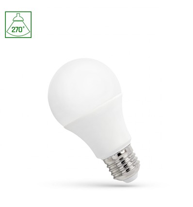 LED E27 4.9W - 230V, Kold Hvid, Spectrum