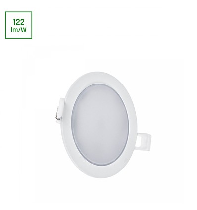 Algine 2i1 Overflade-Nedsænket Downlight 6W - 560lm, Neutral Hvid, 230V, IP20, Rund