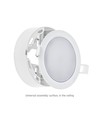 Algine 2i1 Overflade-Nedsænket Downlight 6W - 560lm, Neutral Hvid, 230V, IP20, Rund