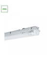 Limea H LED dobbeltarmatur - uden lyskilde, G13 2x120 250V IP65 1320x100x85 mm grå