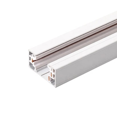 LEDlife 1 meter skinne til skinnespots - Hvid, 1-faset, komplet med tilslutning og endeprop