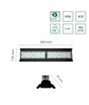 HALLS LINE 100W - Neutral Hvid, 230V, 90°, IP66, IK10, 500x126x95mm, Sort, 0-10V