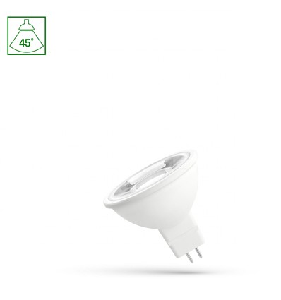 LED MR16 12V 4W - 45° Neutral Hvid, med Linse, Spectrum