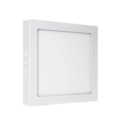 Algine Eco LED firkantet IP20 varm hvid - 230V, 12W, loftpanel hvid ramme overflademonteret