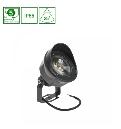 FLORI Spot 24W - 25°, 24V, varm hvid, IP65.