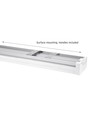 Limea 1200mm 40W - Prismatica, Neutral hvid, 230V, 100°, IP44, IK10, 1200x110x60mm