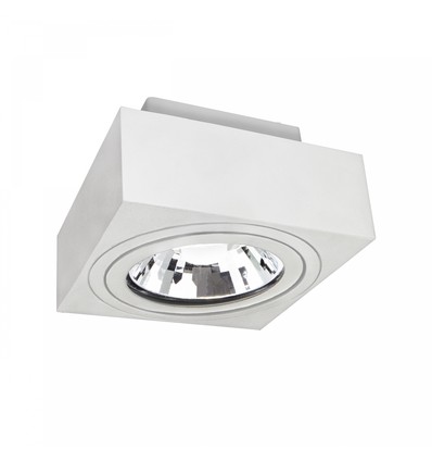 MIRORA AR111 Overflade GU10 - uden lyskilde, 250V, IP20, 145x145x85mm, hvid, firkantet, justerbar, spot