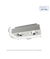 Mirora AR111 Overflade GU10 - 250V, IP20, 293x145x85mm, Hvid, Rektangulær, Justerbar, Spot, Uden Lyskilde.