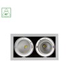 MODERN-DAY Downlight - 2x1LED COB Citizen 40° 700mA, 2x27W, IP20, Varm hvid