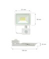 Noctis Lux 2 230V 20W - IP44, varm hvid, hvid, med sensor