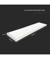 V-Tac 120x30 LED panel - 40W, 4000lm, indbygget i hvid ramme