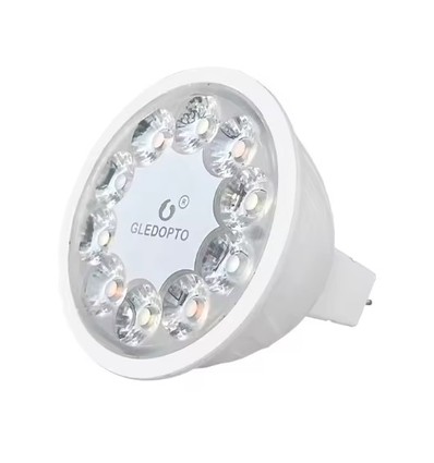 Gledopto 5W Zigbee LED pære - Hue kompatibel, 12V/24V, RGB+CCT, MR16