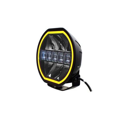 7" Prolumo 108W Beam HEXA E-godkendt - LED fjernlygte, dual positionslys