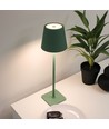 Opladelig LED bordlampe Inde/ude - Grøn, touch dæmpbar, CCT, IP54 udendørs