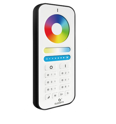 Gledopto RGB+CCT touch fjernbetjening - 6 zoner, batteri