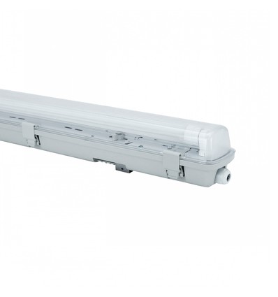 Limea H LED armatur G13 - Vandtæt, 1x120, 250V, IP65, 1320x75x90 mm, grå, H, uden lyskilde