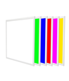 60x60 RGB+CCT LED panel - 36W, hvid kant