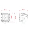 Outlet: LEDlife 18W LED arbejdslampe - Bil, lastbil, traktor, trailer, 8° fokuseret lys, IP67 vandtæt, 10-30V