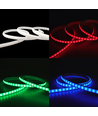 5 meter RGB CLIP-ON vandtæt LED strip - Hvid cover, 230V, 60 LED, 9W pr. meter