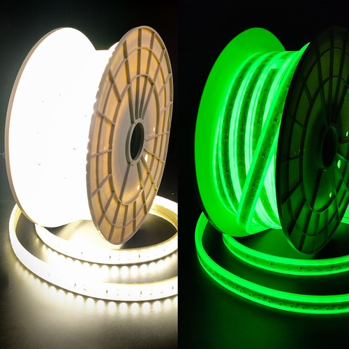 15m Selvlysende arbejdslys 230V LED strip - IP67, 180 LED/m, 11W/m, 1000 lm/m, 4000K