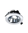 Model L Downlight 20W - nedsænket, uden lyskilde, justerbar retning 30°, 160x70 mm, hvid