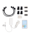 WiFi Smart LED TV bagbelysning - 4x0,5m, 28-knaps controller, 3-tast styringsboks