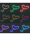 6x12 Neon LED strip - 1m, USB, ståltråd, RGB, 120 LED, 4,9W, IP65, med fjernbetjening