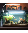 Akvarie LED klemmelampe - 6W, hvidt lys, justerbar størrelse