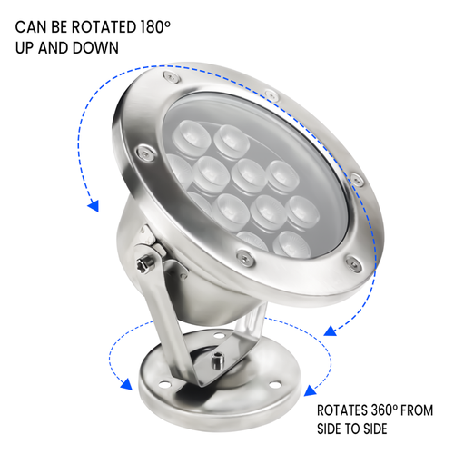 LEDlife nedgravningsspot - 3W, rund, rustfrit stål, 24V AC/DC