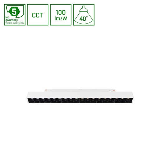 System Shift Smart-Grid M skinne Lys 17W - 303mm, 35°, hvid, CCT/dæmp.