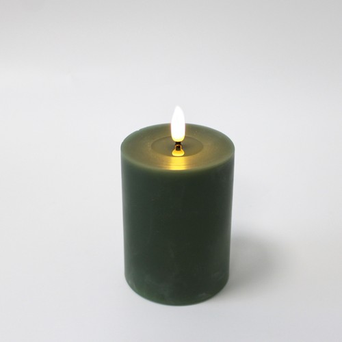 LED Candle pastel green as Picture 9 10cm