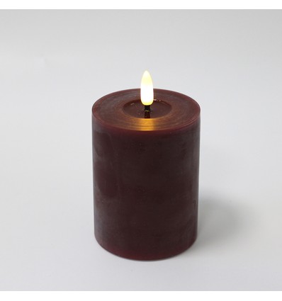 LED Candle pastel red as Picture 10 10cm